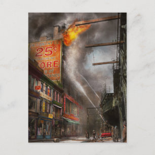 Fireman - New York NY - Show me een bord 1916 Briefkaart