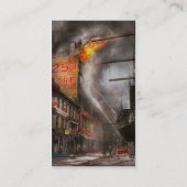Fireman - New York NY - Show me een bord 1916 Visitekaartje (Achterkant)