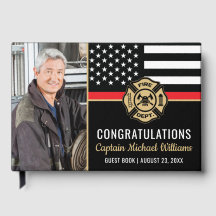 Fireman Photo Red Line Flag Firefighter Retirement