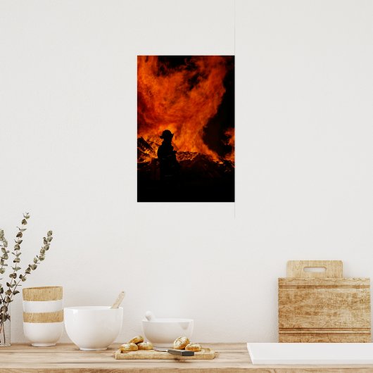 Fireman Poster Print (Keuken)