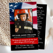 Fireman Prayer Memorial Firefighter Funeral Kaart