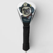 Fireman Pug-golfhoofddeksel Golfheadcover (Voorkant)