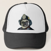 Fireman Pug pet (Voorkant)