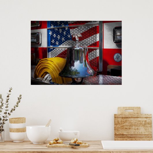 Fireman - Red Hot Poster (Keuken)