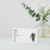 Fireman Rescue Persoon Visitekaartje (Staand voorkant)