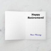 Fireman Retirement Kaart Pas het aan! (Binnen)