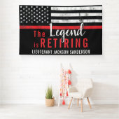 Fireman Retirement Thin Red Line Firefighter Spandoek (Insitu)