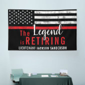 Fireman Retirement Thin Red Line Firefighter Spandoek (Beurs)