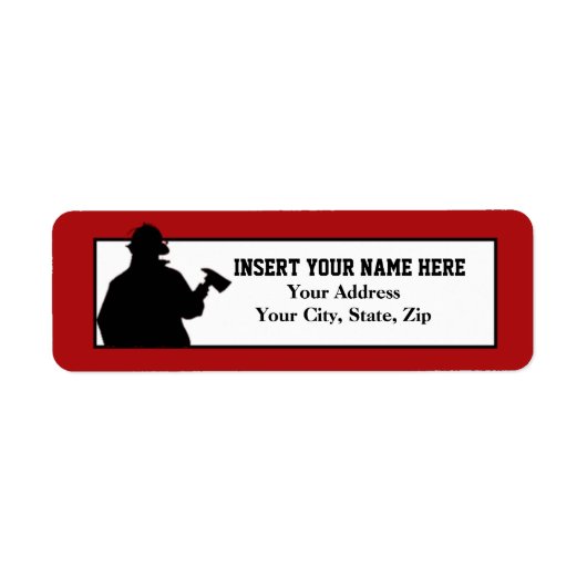 Fireman Return Address Label (Voorkant)