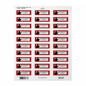 Fireman Return Address Label (Full Sheet)