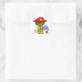 Fireman Ronde Sticker (Tas)
