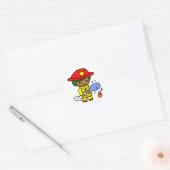 Fireman Ronde Sticker (Envelop)