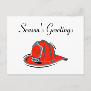 Fireman Seasons Groeten Feestdagenkaart