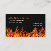 Fireman Simple Design Visitekaartje (Voorkant)