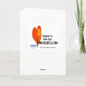 Fireman Snowman-kerstkaart voor Dept. of Persoon Feestdagen Kaart (Achterkant)