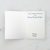 Fireman Snowman-kerstkaart voor Dept. of Persoon Feestdagen Kaart (Binnen)