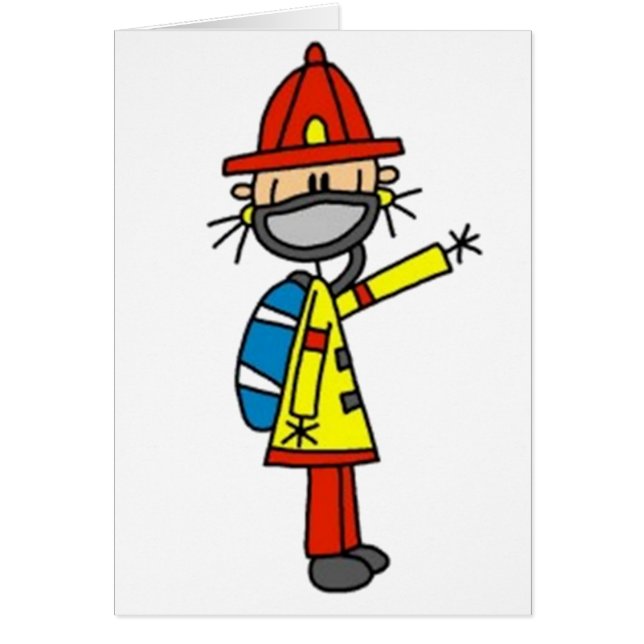 Fireman Stick Figuur (Voorkant)
