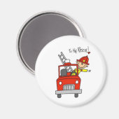 Fireman Stick Figuur Magneet (Voorkant / Achterkant)