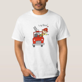 Fireman Stick Figuur T-shirt