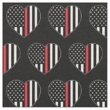 Fireman Thin Red Line American Flag Firefighter