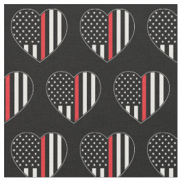 Fireman Thin Red Line American Flag Firefighter Stof