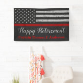 Fireman Thin Red Line Firefighter Retirement Spandoek (Insitu)