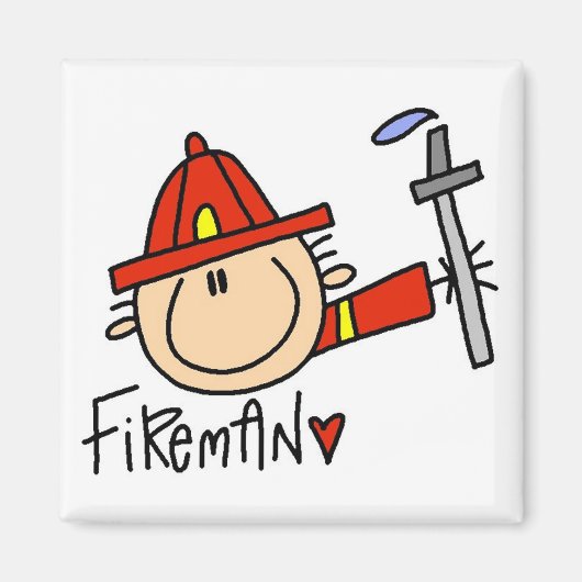 Fireman Tshirts en Gifts Magneet (Voorkant)