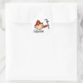 Fireman Tshirts en Gifts Ronde Sticker (Tas)