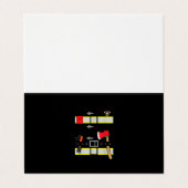 Fireman Uniform Firefighter Costume Halloween DIY Visitekaartje (Buitenkant ongevouwen)