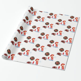 Fireman voor verpakkingspapier cadeaupapier