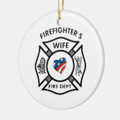 Fireman Wives USA Keramisch Ornament (Links)