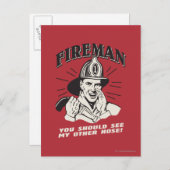 Fireman: You Should See My Other Hose Briefkaart (Voorkant / Achterkant)