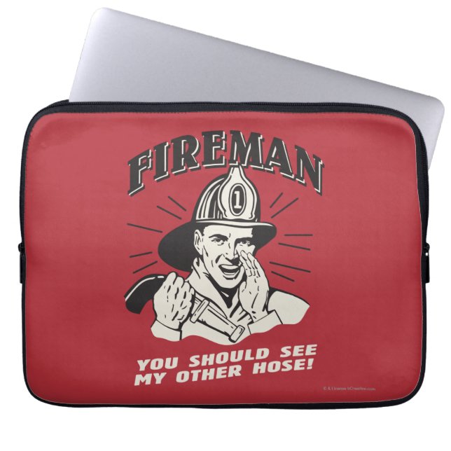 Fireman: You Should See My Other Hose Laptop Sleeve (Voorkant)