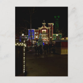 Firemans die kerstmis aan het landen zijn feestdagenkaart