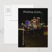 Firemans die kerstmis aan het landen zijn feestdagenkaart (Voorkant / Achterkant)