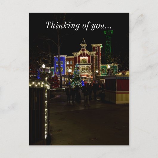 Firemans die kerstmis aan het landen zijn feestdagenkaart (Voorkant)