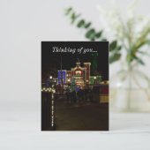 Firemans die kerstmis aan het landen zijn feestdagenkaart (Staand voorkant)