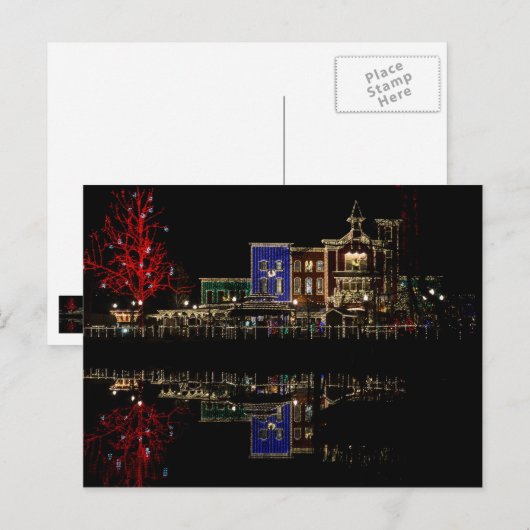 Firemans die kerstmis aan het landen zijn feestdagenkaart (Voorkant / Achterkant)