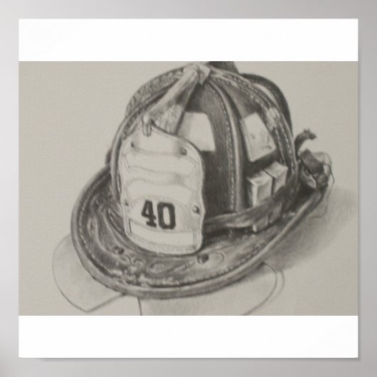 FIREMAN'S HELMAT POSTER (Voorkant)