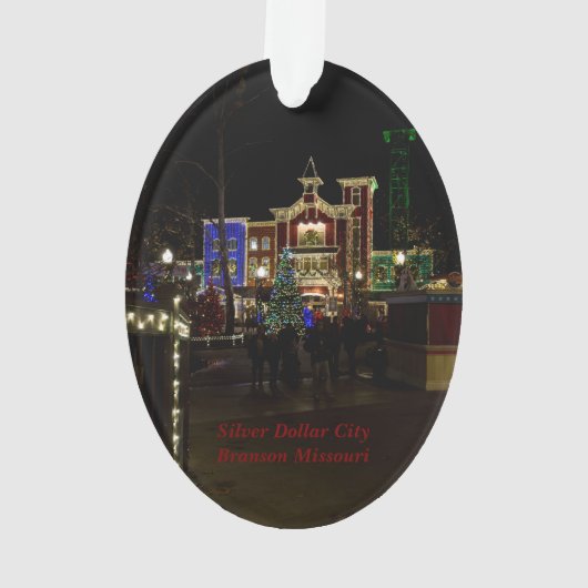 Firemans Landing Souvenir Kerstversiering Ornament (achterkant)