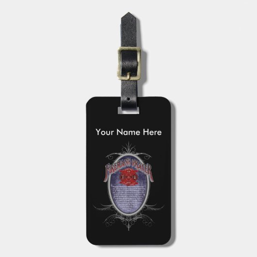 Firemans Prayer_ Bagagelabel (Voorkant verticaal)