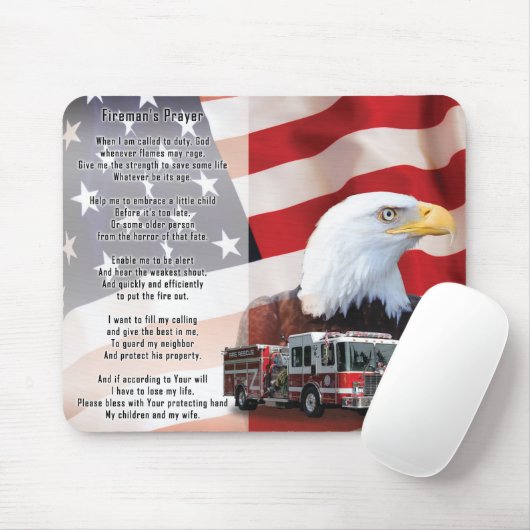 Fireman's Prayer-muispad Muismat (Met muis)