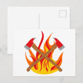 Firemans snijas briefkaart (Voorkant / Achterkant)