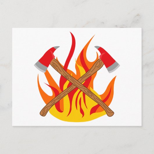 Firemans snijas briefkaart (Voorkant)