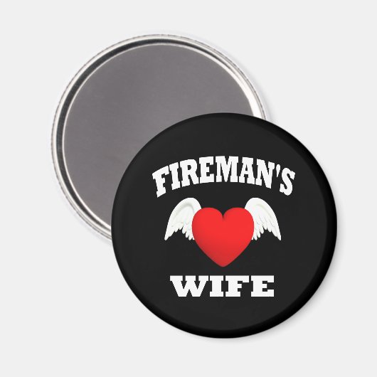 Firemans vrouw magneet (Voorkant / Achterkant)
