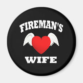 Firemans vrouw magneet (Voorkant)