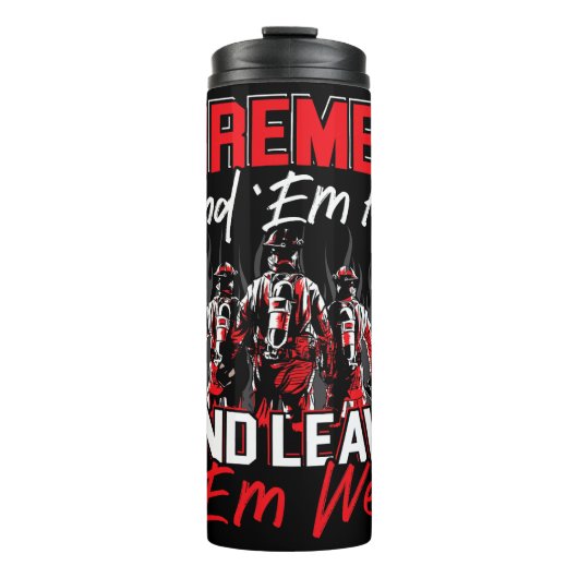 Firemen Hot Wet Motto Thermosbeker (Voorkant)