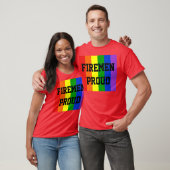 Firemen Proud Gay Rainbow Dark T-Shirt (Unisex)
