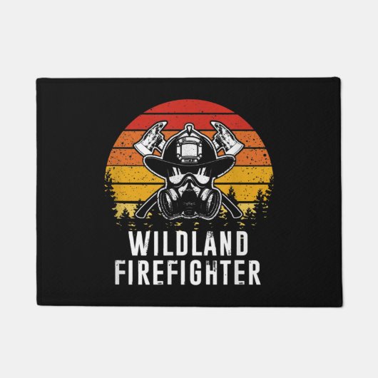 Firemen Reto Sunset brandweerman Deurmat (Voorkant)