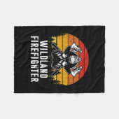 Firemen Reto Sunset brandweerman Fleece Deken (Voorkant (Horizontaal))